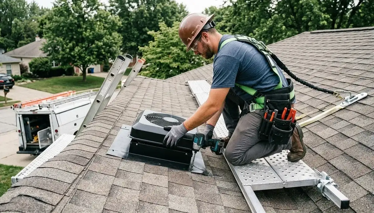Attic fan installation and repair services for Sarasota, FL homes by On Call Electrical