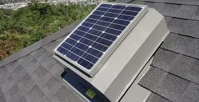 attic fan installation services with energy-efficient roof-mounted ventilation system in Sarasota, FL