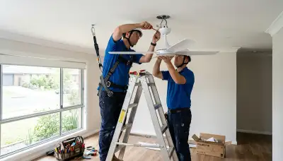 Ceiling fan installation service for Sarasota, FL homes by On Call Electrical