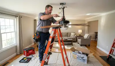 Ceiling fan installation service for Sarasota, FL homes by On Call Electrical