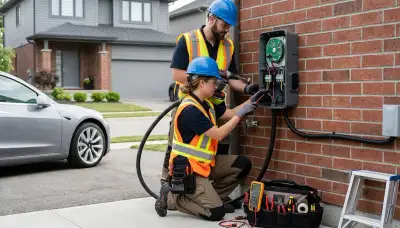 Electric car charger installation service for Sarasota, FL homes by local electricians