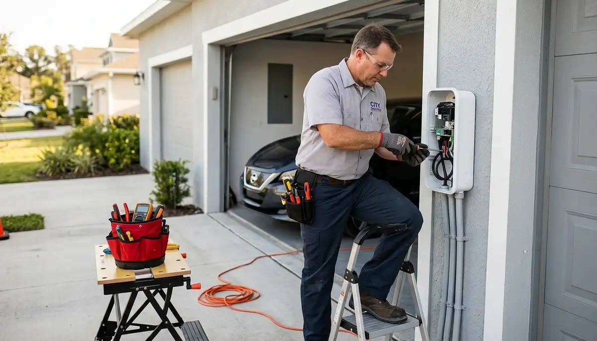 Electric car charger installation for Sarasota, FL homes by On Call Electrical