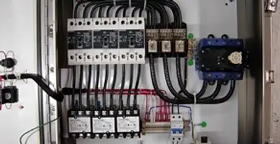 Electrical panel installation with organized circuit breakers and wiring in Sarasota, FL