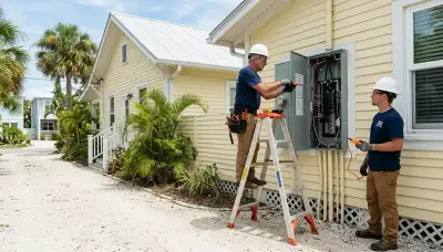 Sarasota, FL electrician providing professional electrical services by Audio Bang Out