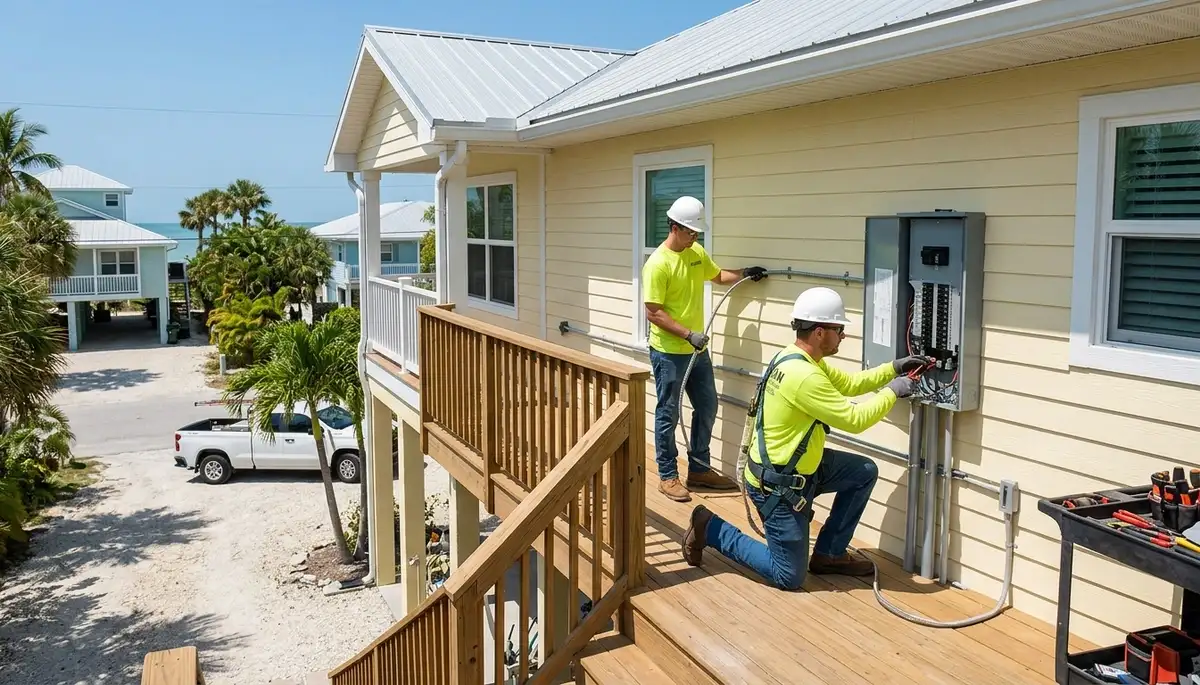 Electrician providing residential and commercial electrical services in Sarasota, FL