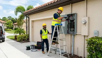 Electrician services in Sarasota, FL by a professional electrical contractor