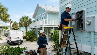 Electrician serving Sarasota, FL with professional residential and commercial electrical services