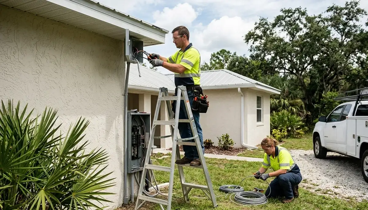 Professional electrician services in Sarasota, FL by Audio Bang Out