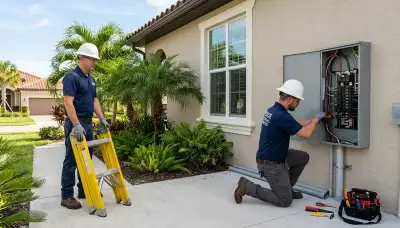 Electrician services in Sarasota, Florida by a professional electrical contractor