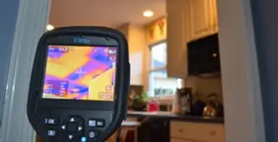 home energy audit service using thermal imaging to evaluate electrical efficiency inside a home in Sarasota, FL
