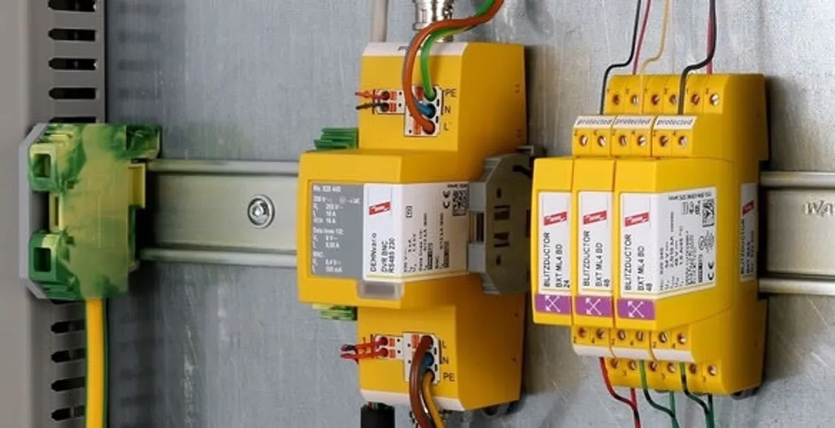 lightning surge protection system with surge suppressors installed by electrical service professionals in Sarasota, FL