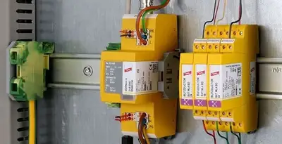 lightning surge protection system with surge suppressors installed by electrical service professionals in Sarasota, FL