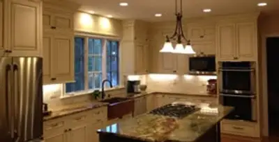 Recessed lighting installation enhancing interior lighting by professional electricians in Sarasota, FL