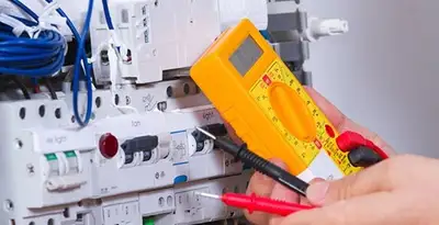 Residential electrician testing home electrical panel for safety and performance in Sarasota, FL