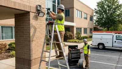 Security light installation for Sarasota, FL homes by On Call Electrical electrician