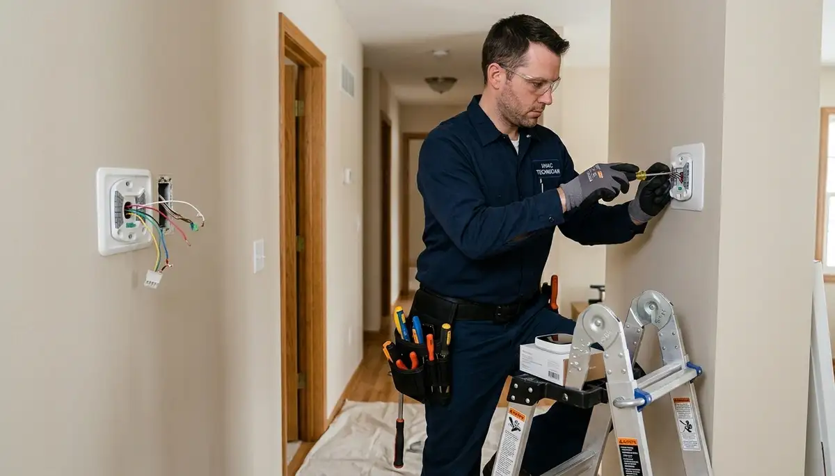 Thermostat installation service for Sarasota, FL homes by licensed electricians