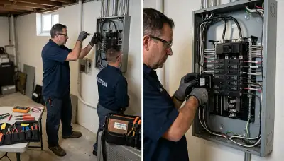 Whole home surge protection installation by an electrician in Sarasota, FL