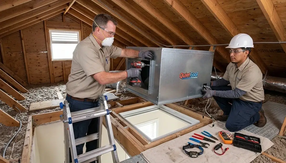 Whole house fan installation service for Sarasota, FL homes by On Call Electrical