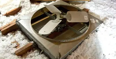 whole house fan installation services with attic-mounted ventilation unit in Sarasota, FL