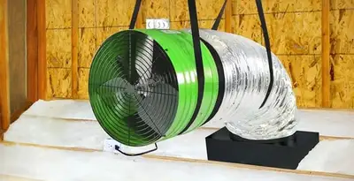 whole house fan installation services with professionally mounted ventilation fan system in Sarasota, FL